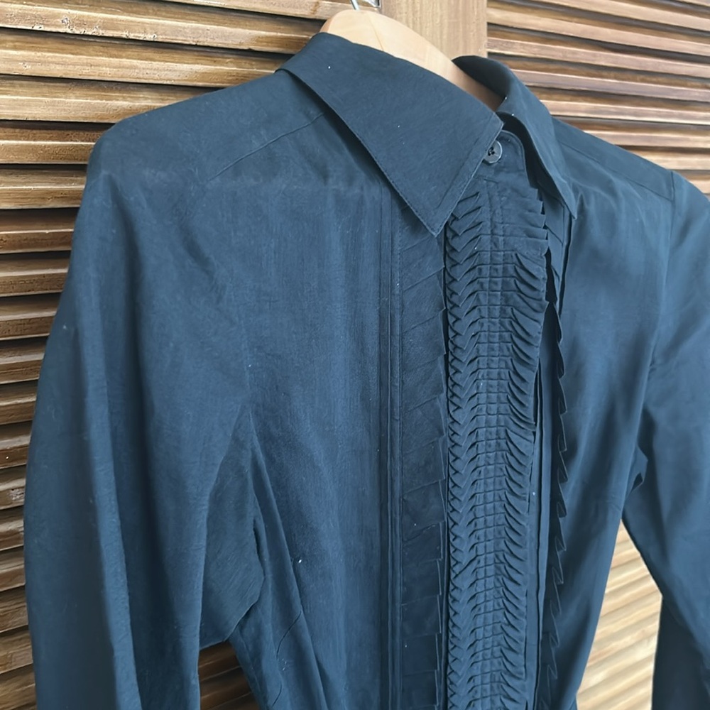 St John 100% cotton button down dress